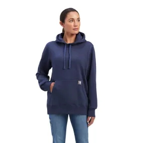 ARIAT WOMENS REBAR AZTEC FLAG GRAPHIC HOODIE (MOOD INDIGO)