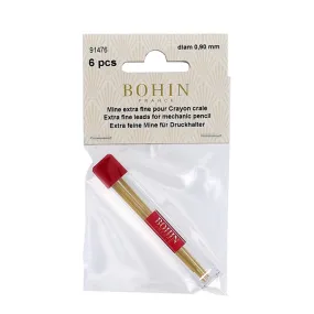 Bohin 0.9mm Mechanical Fabric Marking Pencil Refill, Yellow Ceramic Lead (Non-Absorbing)