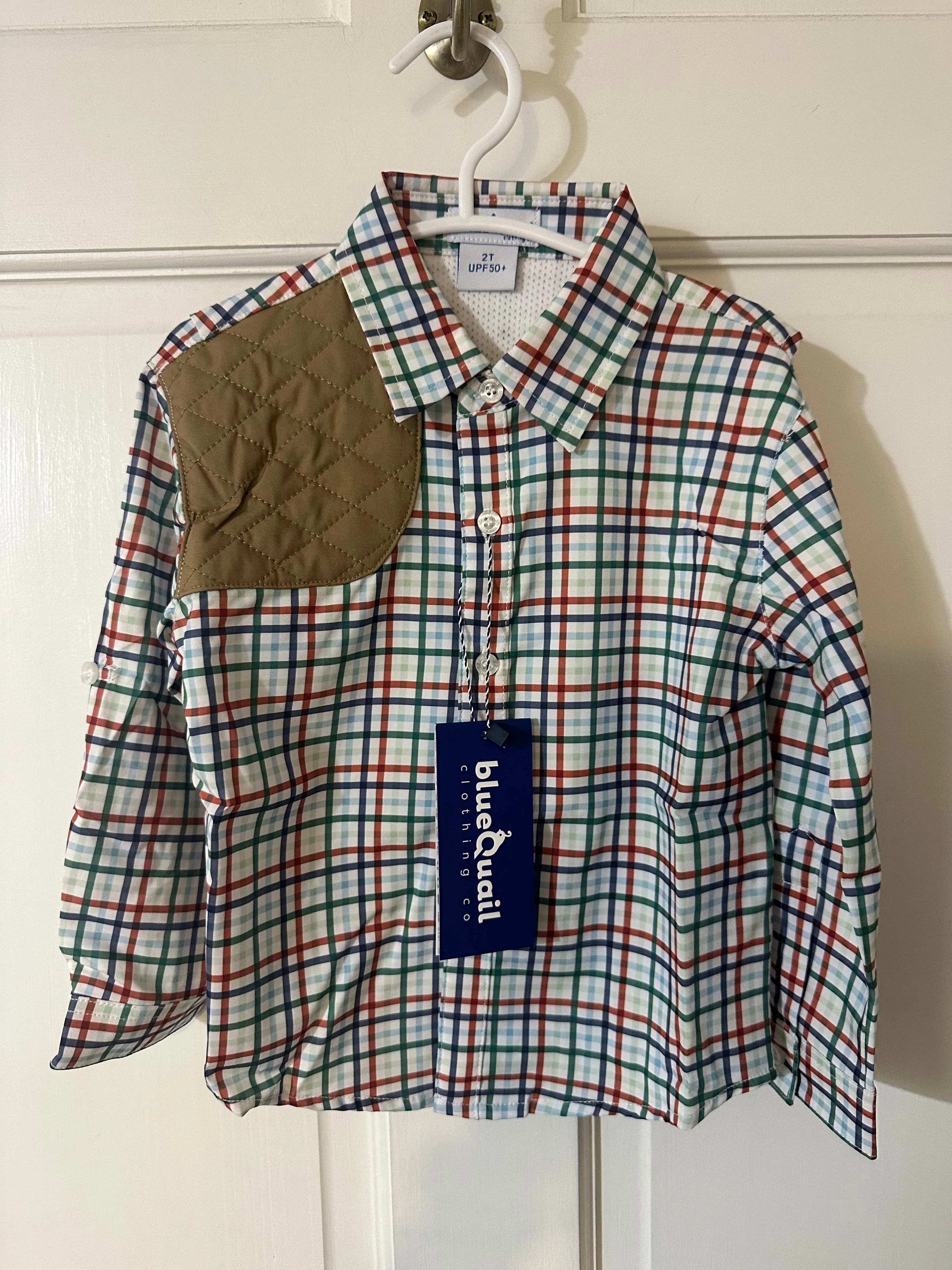 Boys' Plaid Long Sleeve Shirt