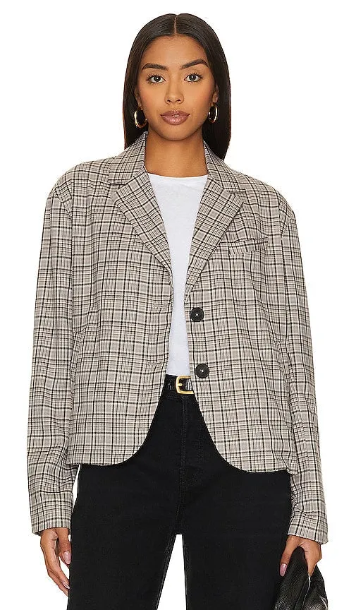 Free People Cali Blazer in Light Grey