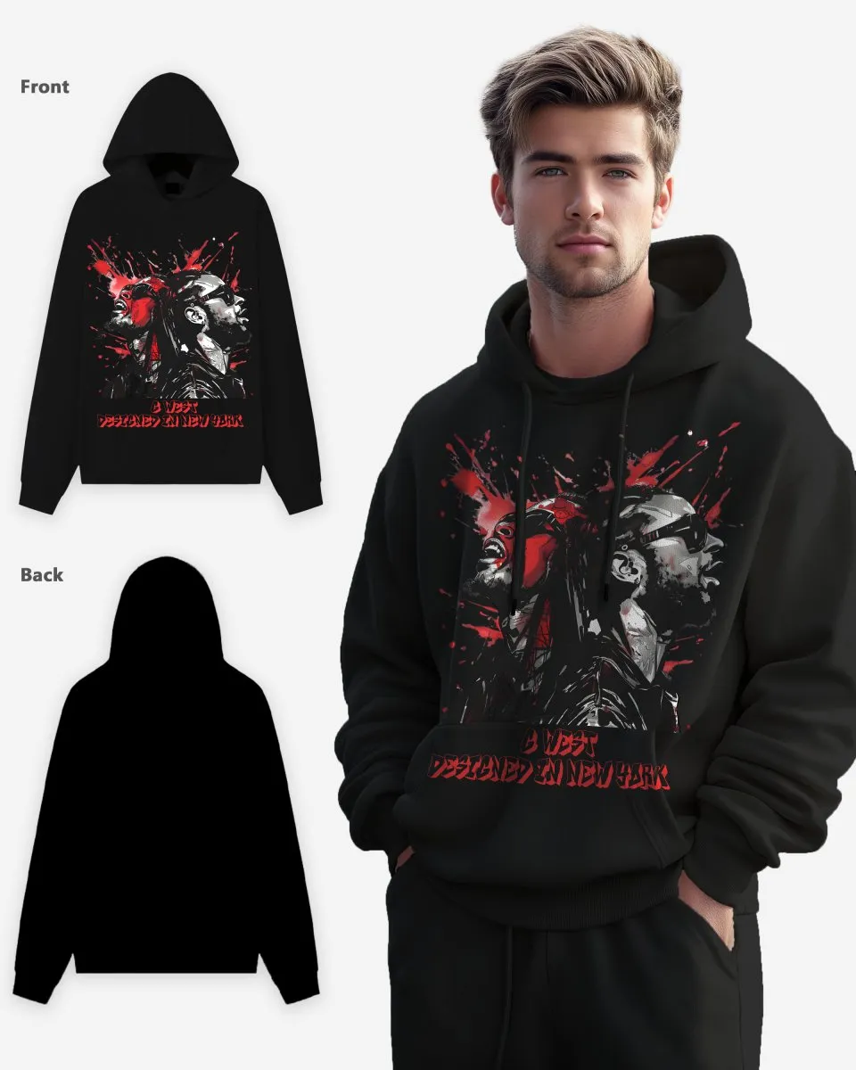 G WEST MUSIC CLUB OVERSIZE HOODIE