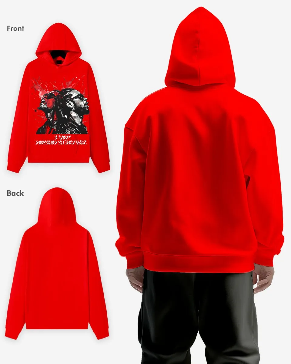 G WEST MUSIC CLUB OVERSIZE HOODIE