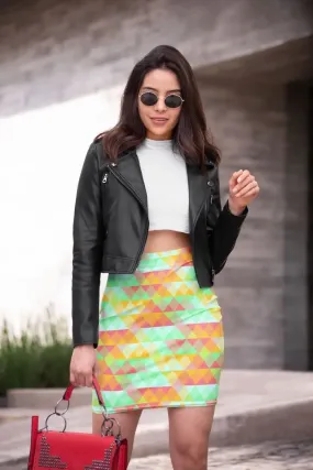 Graphic Pattern (3) Pencil Skirt