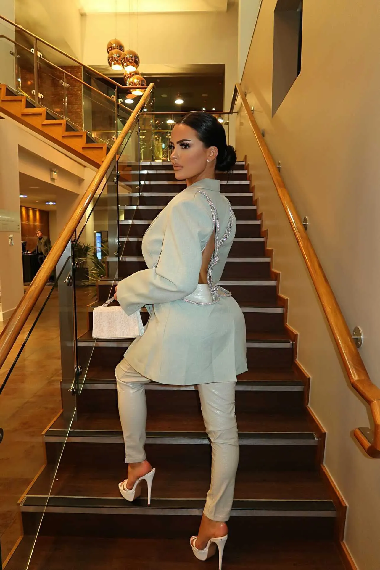 Heidi Backless Diamante Blazer Pre-Order