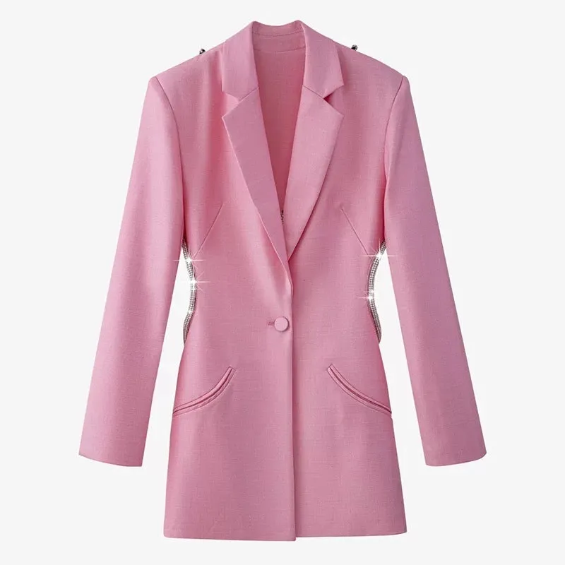 Heidi Backless Diamante Blazer Pre-Order