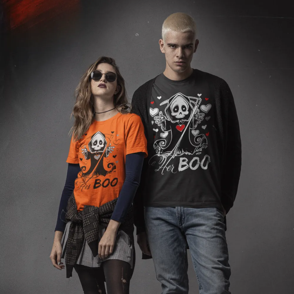 His Boo, Her Boo Matching Halloween Shirts