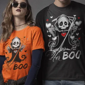His Boo, Her Boo Matching Halloween Shirts