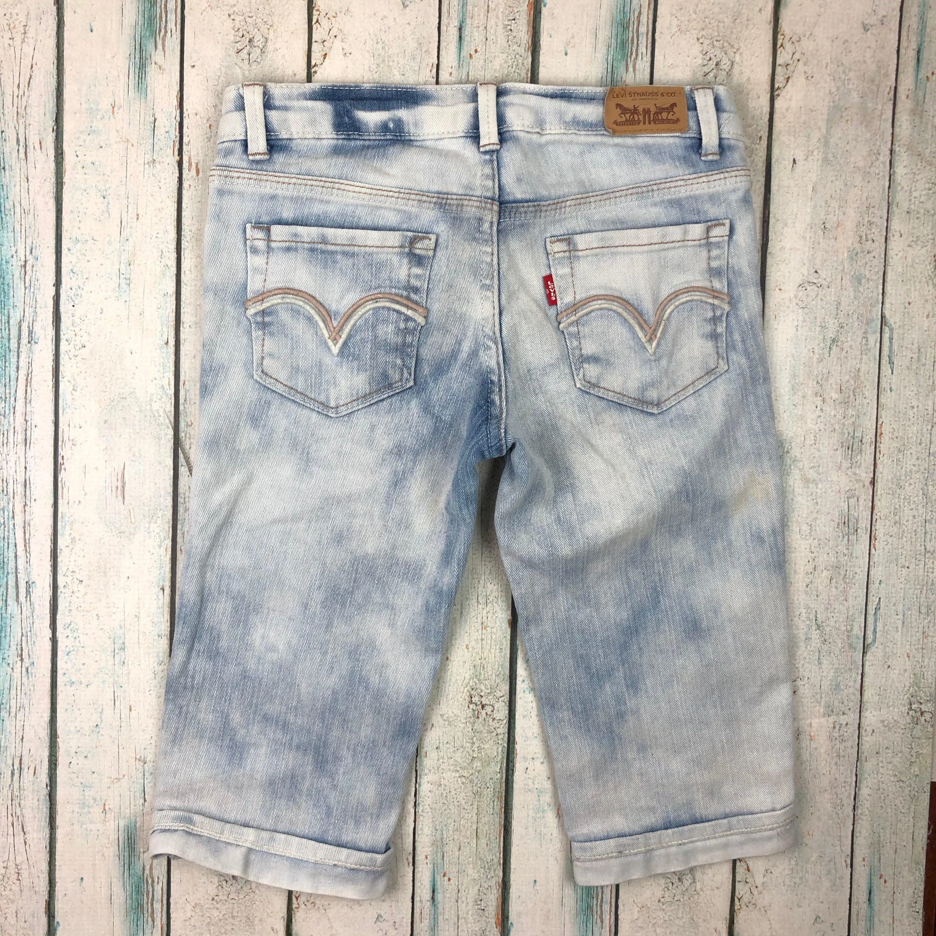 Levis 'Skimmer' Girls Crop Jeans - Size 8Y