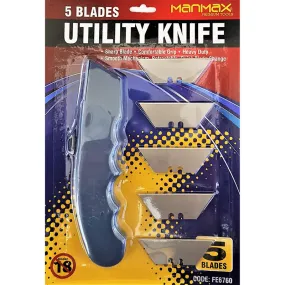 Manmax Utility Knife With 5 Blades