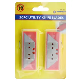Marksman Utility Knife Blades 20 Pack