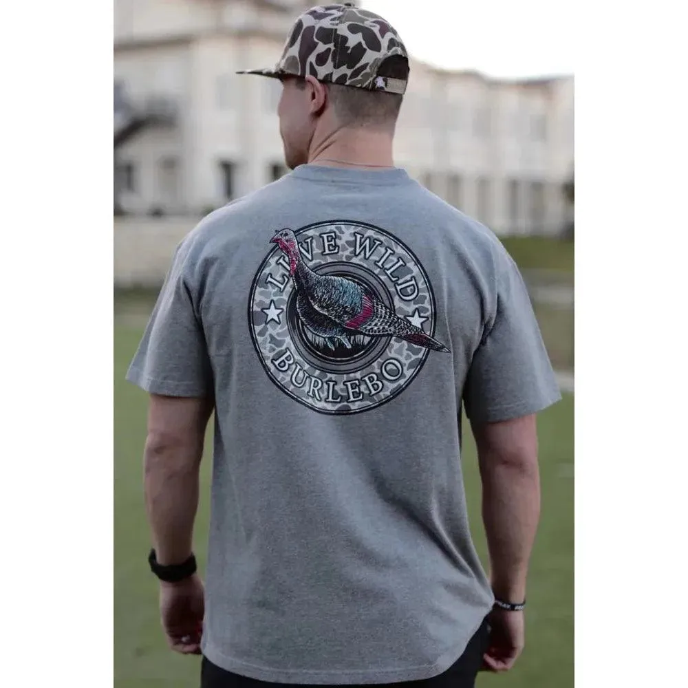 Men's Burlebo Turkey Hunt T-Shirt TH-SS-HDG