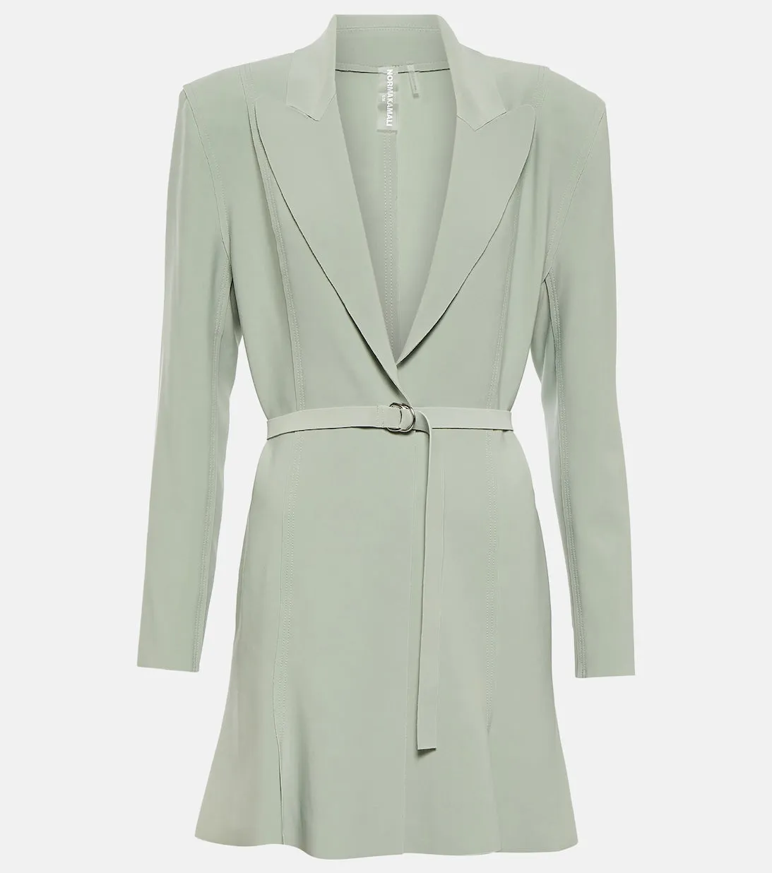 Mini A-line dress with belt and blazer NORMA KAMALI, green