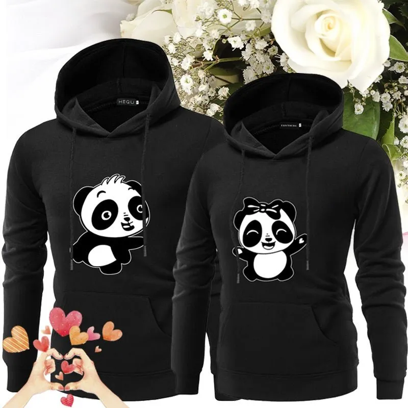 Panda hoodie for couple