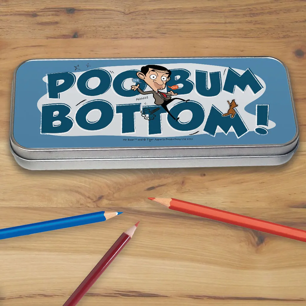 Poo Bum Bottom Pencil tin