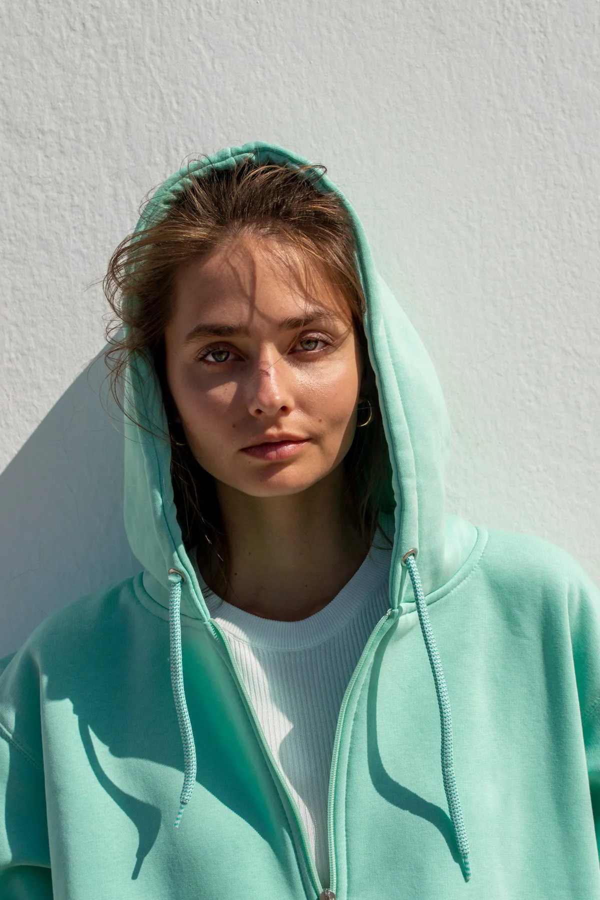 "Meltemi mou" Mint Hoodie 𝗢𝗻𝗲 𝗦𝗶𝘇𝗲
