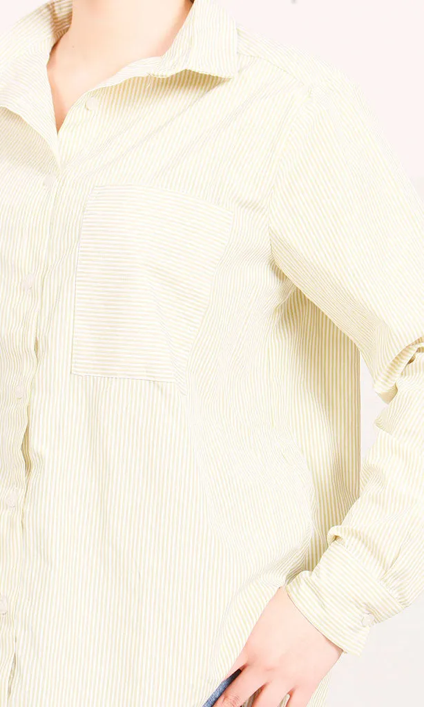R206073-R206073 - Pintuck Detail Blouse - Cream