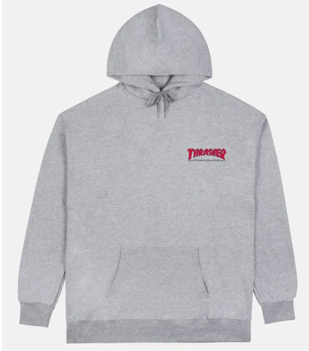 Thrasher Hoodie Sweatshirt Little Outline