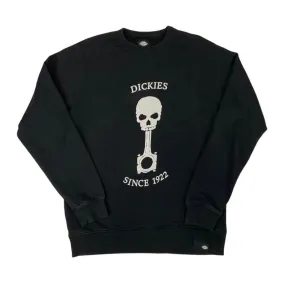 Vintage 00s Black Skull Key Dickies Skateboards Spell-out Crew Neck Jumper L