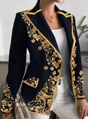 Women's Casual Long Sleeve Blazer Coat   81009120